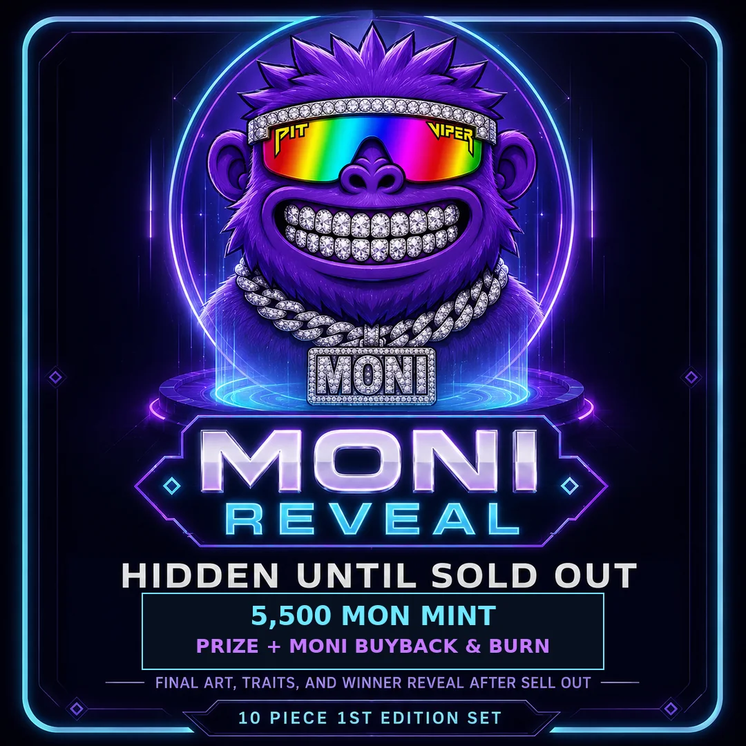 MONI Reveal pre-reveal artwork
