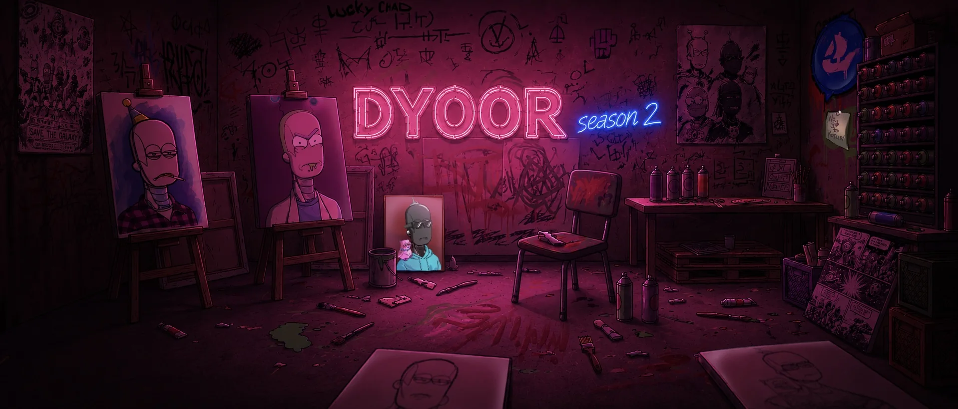 D.Y.O.O.R Season 2 robot art studio